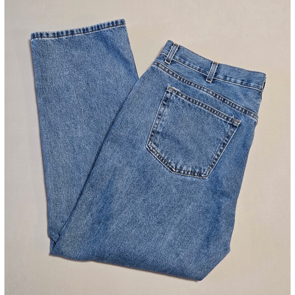 George Regular Fit Jeans Mens 40x30 Blue Medium Wash Straight Leg Denim GM088444